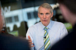 Rob Portman Talking To People Wallpaper