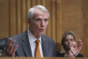 Rob Portman With Open Hands Wallpaper