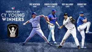 Robbie Ray With Other Cy Young Winners Wallpaper