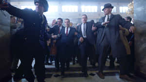 Robert De Niro, Al Pacino, And Joe Pesci As Characters In The Irishman Wallpaper