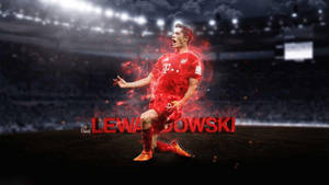 Robert Lewandowski Digital Artwork Wallpaper