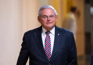 Robert Menendez With Striped Tie Wallpaper