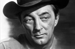 Robert Mitchum Cowboy Black And White Art Wallpaper