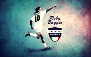 Roberto Baggio Italia1994 Vintage Wallpaper