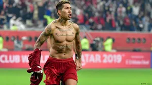 Roberto Firmino Running Shirtless Wallpaper