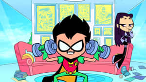 Robin Teen Titans Animated Workout Wallpaper