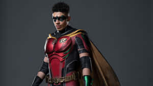 Robin Teen Titans Costume Portrait Wallpaper