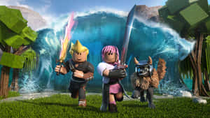 Roblox Adventure Characters Wallpaper Wallpaper