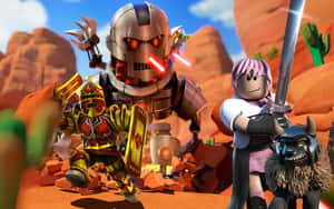 Roblox Adventurein Desert Landscape Wallpaper