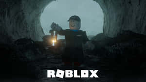 Roblox Character Exploring Cave Wallpaper