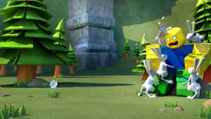 Roblox Character Forest Adventure Wallpaper