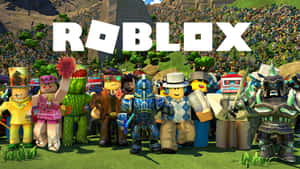 Roblox Characters Gathering Wallpaper