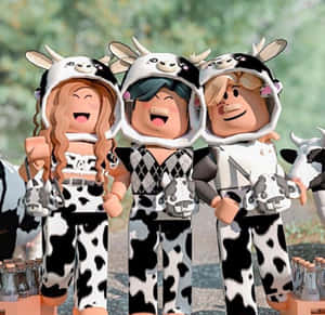 Roblox Cow Print Gfx Wallpaper