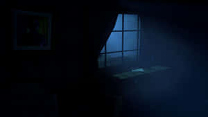 Roblox Doors Dark Roomwith Window Wallpaper