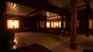 Roblox Doors Hotel Lobby Scene Wallpaper