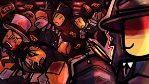 Roblox Forsaken Intense Battle Scene Wallpaper