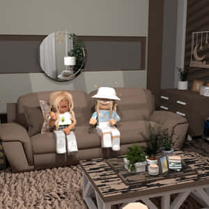 Roblox Gfx Girls Inside Home Wallpaper