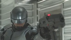 Robocop Pointing Gun Wallpaper