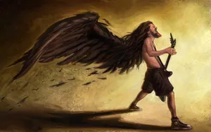 Rock Angel_ Guitarist_ Stride Wallpaper