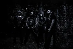 Rock Band Dark Forest Photoshoot Wallpaper