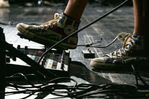 Rock Concert Footwearand Pedals Wallpaper