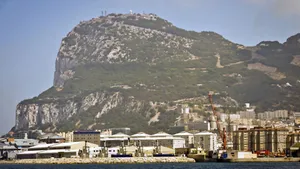 Rock Of Gibraltar Above The City Wallpaper