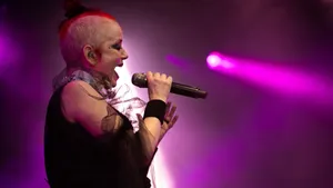 Rock Singer Performance Stage Lights Wallpaper