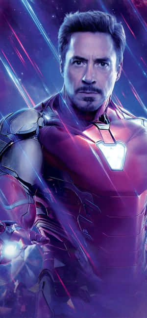 Rock The Superhero Style With Tony Stark's Iconic Iron Man Iphone X Wallpaper