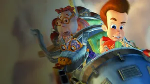 Rocket Crashing In Jimmy Neutron Boy Genius Wallpaper