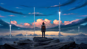 Rocket Launching Digital Art Wallpaper