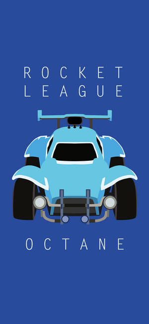 Rocket League Phone Minimalist Blue Wallpaper