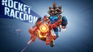 Rocket Raccoon Action Shot Wallpaper