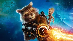 Rocket Raccoon And Groot Wallpaper