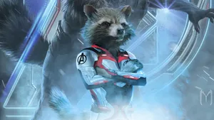 Rocket Raccoon Avengers Suit Wallpaper