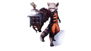 Rocket Raccoon Character Concept Wallpaper