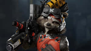 Rocket Raccoon Ready For Battle Wallpaper