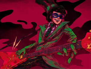 Rockstar_ Onceler_ Playing_ Guitar Wallpaper