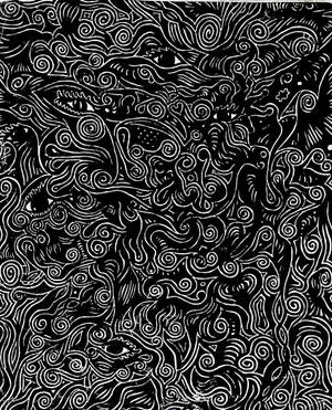 Rocky Terrain Of Black Page Wallpaper