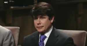 Rod Blagojevich Sitting In Leather Chair Wallpaper
