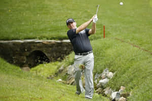 Rod Pampling On Golf Course Terrain Wallpaper