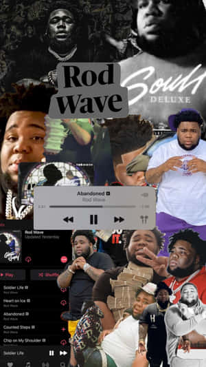 Rod Wave Aesthetic Collage Wallpaper