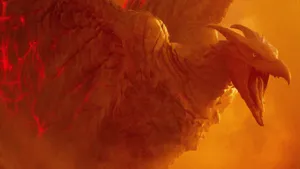 Rodan Joins The Battle Of Godzilla: King Of The Monsters Wallpaper