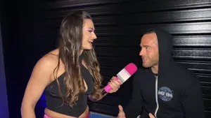 Roderick Strong Being Interviewed By Nina Samuels In 2022 Wallpaper