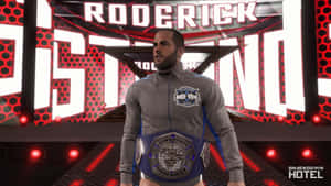 Roderick Strong In Wwe 2k Action Wallpaper