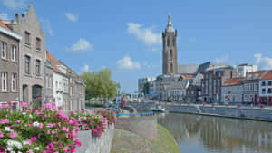 Roermond Cityscapewith River Roer Wallpaper