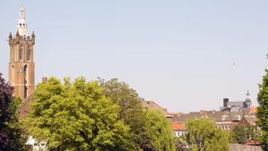 Roermond Skylinewith Sint Christoffelkathedraal Wallpaper