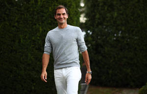 Roger Federer Casual Look Wallpaper