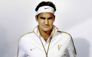 Roger Federer Nike Outfit Logo Wallpaper