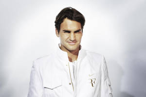 Roger Federer Wimbledon Tennis Outfit Wallpaper