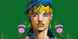 Rohan Kishibe Confidently Striking A Pose In Morioh Town Wallpaper